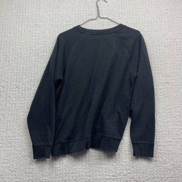 Levi's Graphic Sweatshirt Pullover Women Sz S Black w/ Classic Retro White Logo - Picture 10 of 13